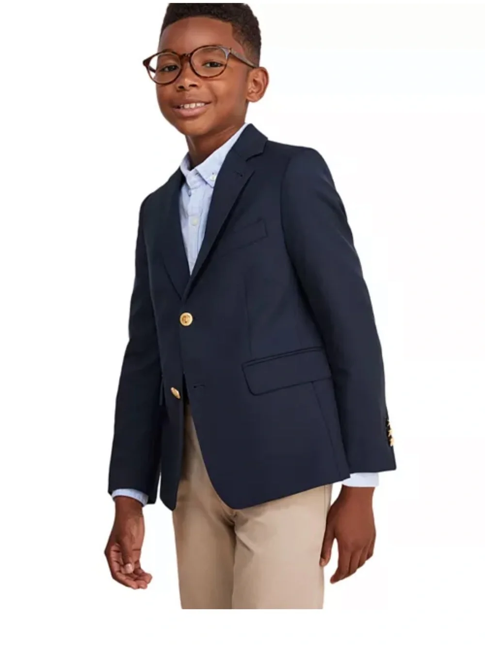 Vineyard Vines Boys' Navy Two-Button Blazer